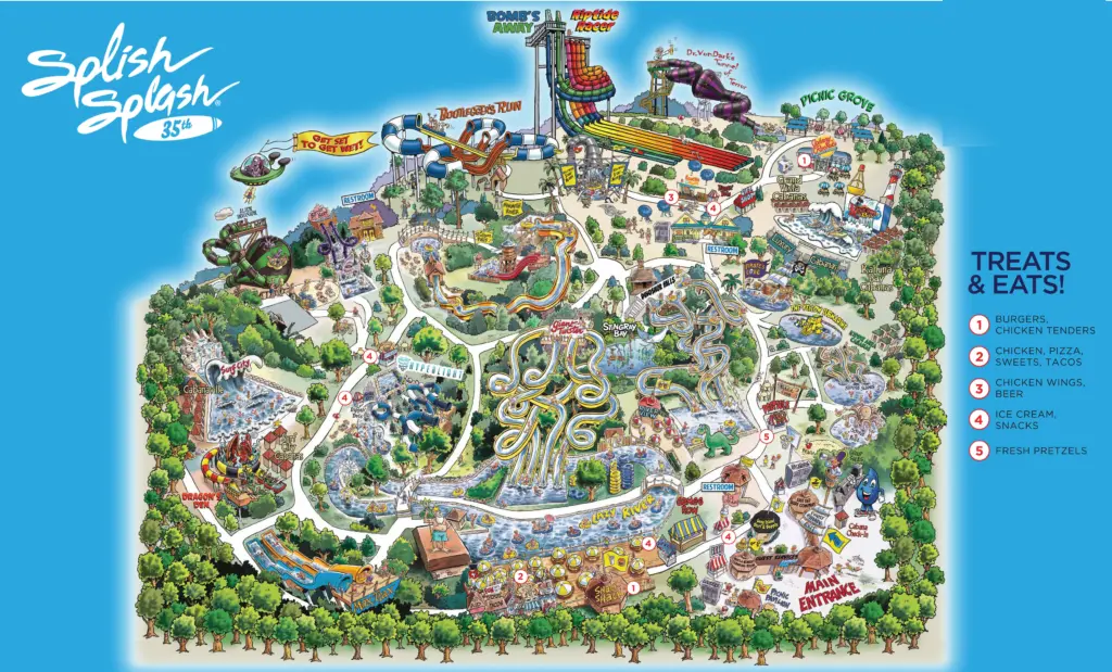 Splish Splash Water Park Map